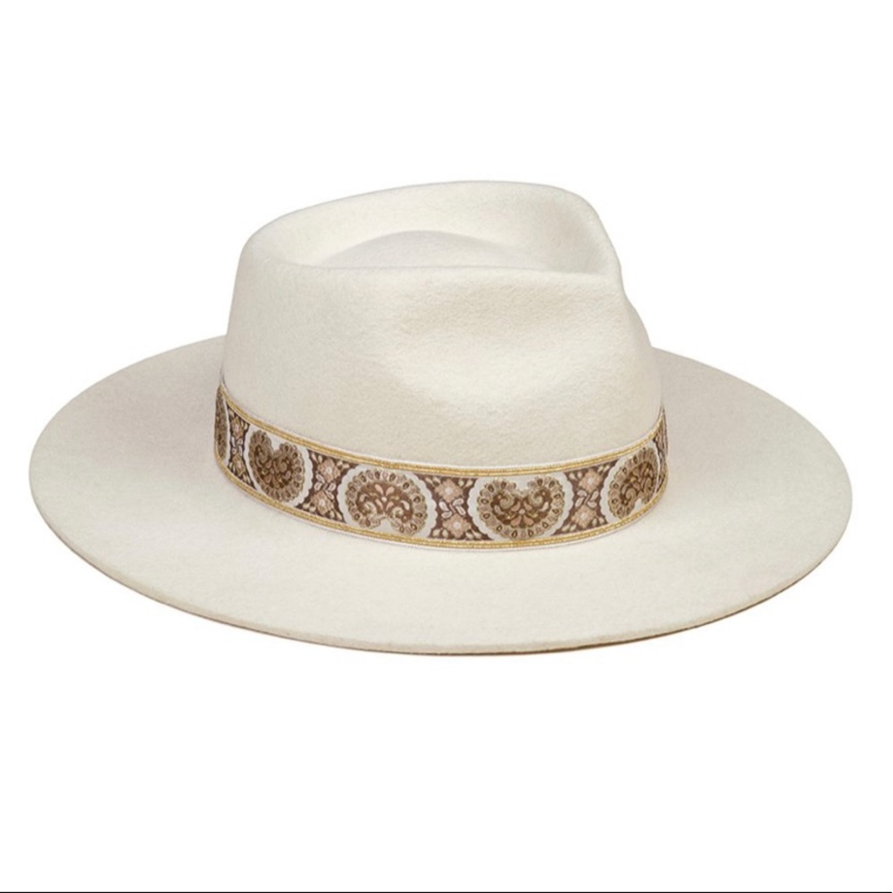 Lack of Color white wool hat